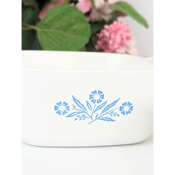 Vintage Corning Ware Cornflower Blue Petite Dish Set Cookware Oven Pans P41 P43 - Picture 2 of 9
